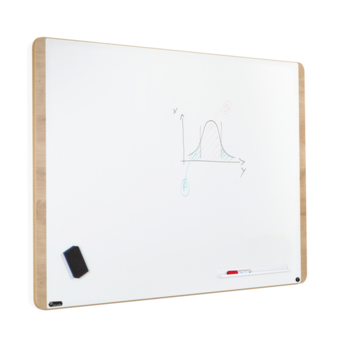 Rocada Whiteboard NAT6421 zur Wandmontage, Höhe x Breite 1500 x 1000 mm