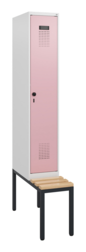 C+P Spind Evolo PLUS mit Sitzbank, Abteilbreite 300 mm