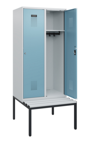 C+P Spind Evolo PLUS mit Sitzbank, Abteilbreite 400 mm