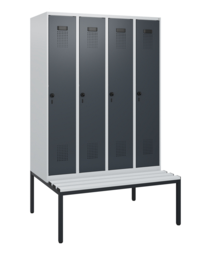 C+P Spind Evolo PLUS mit Sitzbank, Abteilbreite 300 mm