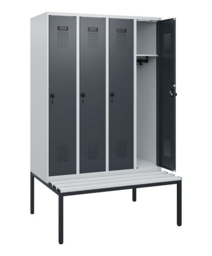 C+P Spind Evolo PLUS mit Sitzbank, Abteilbreite 300 mm
