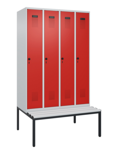 C+P Spind Evolo PLUS mit Sitzbank, Abteilbreite 300 mm