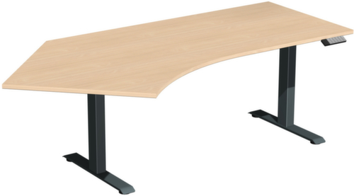 Gera Elektrisch höhenverstellbarer Sitz-Steh-Winkeltisch Elevate Basic