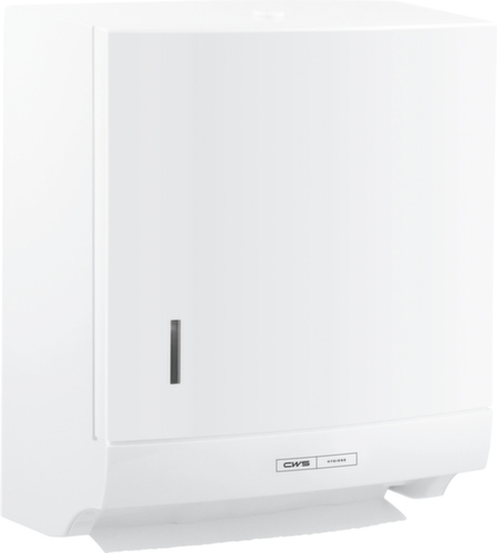 CWS Falthandtuch-Spender, Kunststoff, weiß