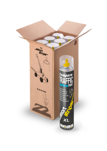 Bodenmarkierset EXTRA PAINT XL® mit 6 x 0,75 l Farbdosen, orange