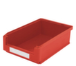 BITO Sichtlagerkasten hoch belastbar, rot, Tiefe 500 mm, Polypropylen