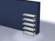 hofe System-Steckregal in Standard Bauart, Höhe x Breite x Tiefe 2000 x 1310 x 535 mm, 5 Böden
