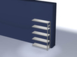 hofe Traversenregal in mittelschwerer Bauart, Höhe x Breite x Tiefe 2000 x 1310 x 435 mm, 5 Böden