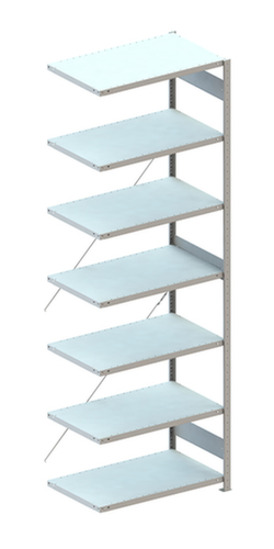 META System-Steckregal CLIP Anbaufeld, Höhe x Breite x Tiefe 3000 x 1006 x 636 mm, 7 Böden