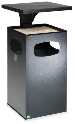 Kombiascher mit 3 Einwurföffnungen, antiksilber