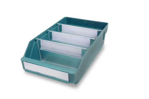 Regalkasten mit Sichtöffnung, grün, Tiefe 300 mm