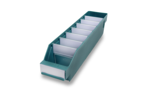 Regalkasten mit Sichtöffnung, grün, Tiefe 400 mm