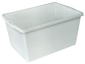 Konischer Behälter lebensmittelecht, naturweiss, Inhalt 65 l