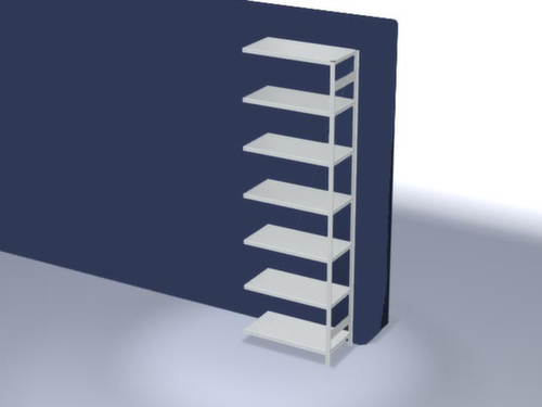 hofe Traversenregal in Standard Bauart, Höhe x Breite x Tiefe 3000 x 1010 x 535 mm, 7 Böden