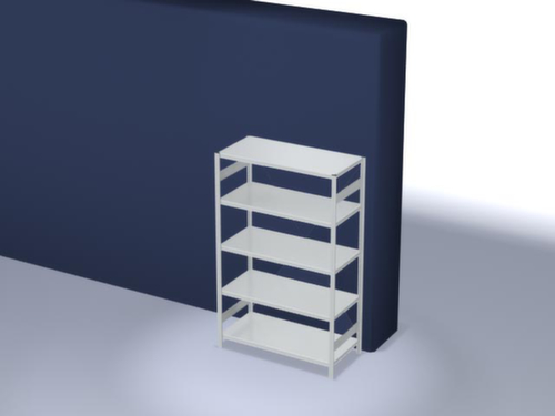 hofe Traversenregal in Standard Bauart, Höhe x Breite x Tiefe 2000 x 1360 x 635 mm, 5 Böden