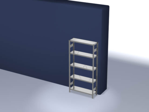 hofe Traversenregal in schwerer Bauart, Höhe x Breite x Tiefe 2000 x 1060 x 335 mm, 5 Böden