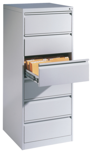 C+P Karteikartenschrank, zweibahnig, RAL7035 Lichtgrau/RAL7035 Lichtgrau