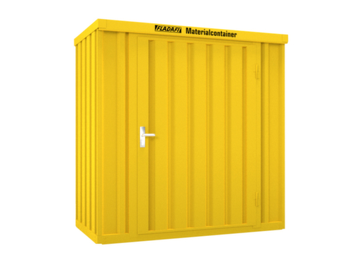 SĂ€bu Lackierter Materialcontainer FLADAFIÂź mit HolzfuĂboden