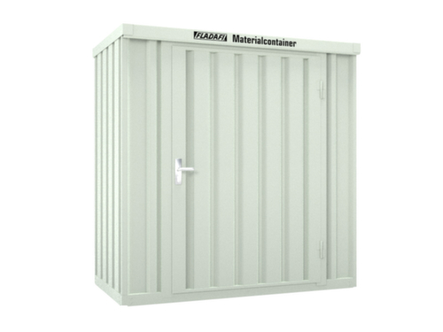 SĂ€bu Lackierter Materialcontainer FLADAFIÂź mit HolzfuĂboden