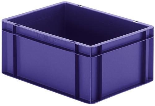 Euronorm-Stapelbehälter Wände + Boden geschlossen, blau, Inhalt 15 l