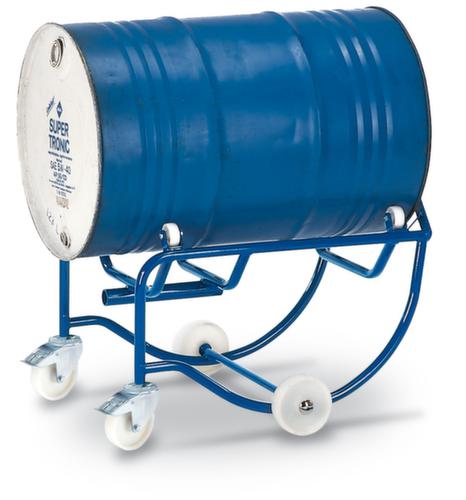 Rollcart Fasskippbock mit Auflage mit Rollen, für 1 x 200-Liter-Fass