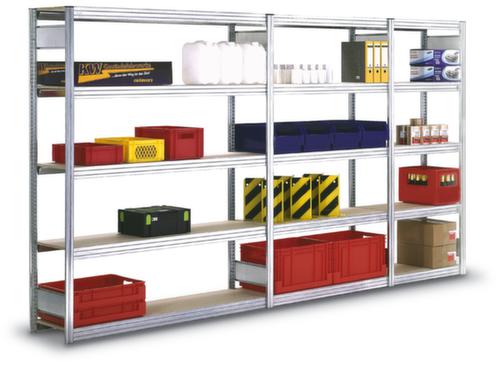 regalwerk Spanplatten-Steckregal mit Böden, Höhe x Breite x Tiefe 3000 x 1061 x 626 mm, 7 Böden