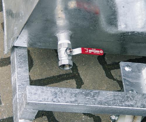 Späne-Kippbehälter mit Rückschwenk-Automatik