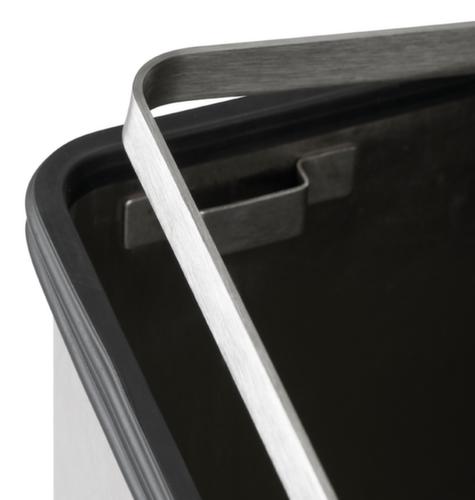 Industrie-Treteimer mit Tragegriff, 45 l, weiß, Deckel weiß