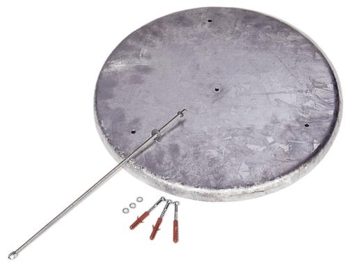 Standascher mit Dach, RAL7021 Schwarzgrau