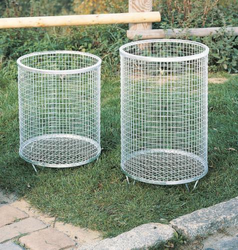Drahtgitter-Behälter, 75 l, RAL6010 Grasgrün