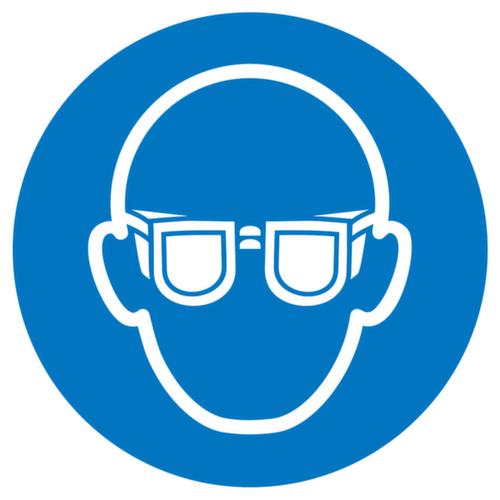 Gebotsschild Augenschutz benutzen, Aufkleber