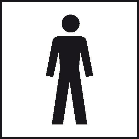 WC-Schild, "WC Herren"