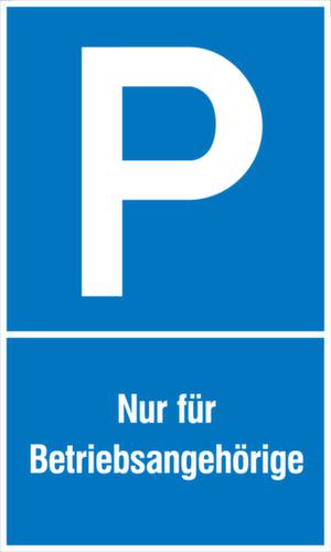 Parkplatzschild, Wandschild