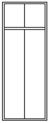 PAVOY Garderobenschrank Basis mit 2 Abteilen, Abteilbreite 300 mm