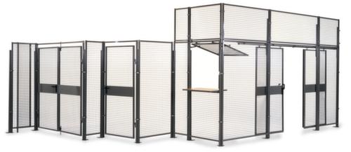 Flügeltür-Aufsatzelement für Trennwandsystem, Breite 2180 mm