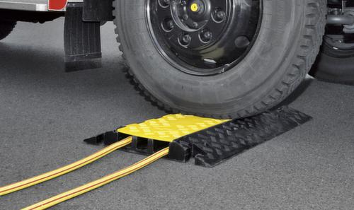 Moravia Endstück MORION für breite Kabelbrücke, Breite 283 mm, gelb/schwarz