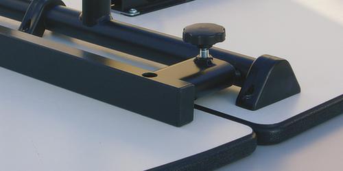 Kombinierbarer halbrunder Klapptisch, Ø 1400 mm, Platte Kirschbaum