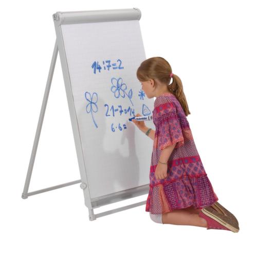 Franken Flipchart PRO Deluxe Standard mit 2 Papierhaltern, Höhe 1100 - 1880 mm