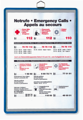 tarifold Aushangtasche tview, DIN A5, Rahmen mit Metallöse