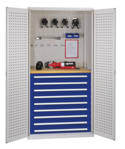 Kappes Werkstattschrank RasterPlan® mit Werkbankplatte, 9 Schublade(n)