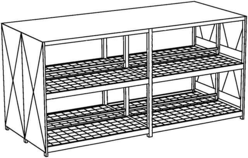 Lacont Gefahrstoff-Regalcontainer für maximal 120 200-Liter-Fässer