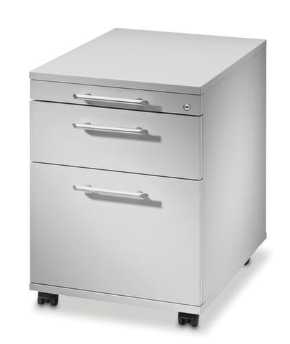 Rollcontainer Solid mit HR-Auszug, 1 Schublade(n), weiß/weiß