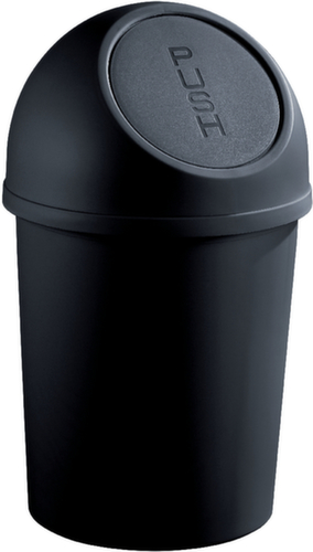 helit Push-Abfallbehälter, 13 l, schwarz