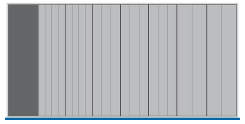 bott Kompaktmulden cubio für Schubladenschrank