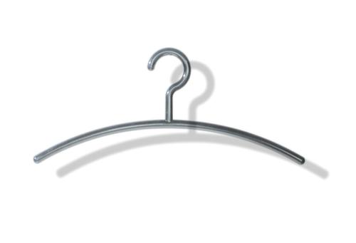 5 Kleiderbügel aus Stahl, silber