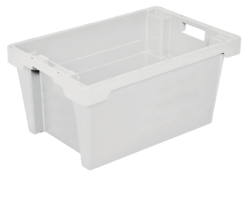 Euronorm-Drehstapelbehälter, naturweiss, Inhalt 50 l