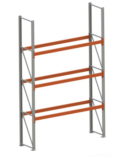 META Palettenregal MULTIPAL für 8 Paletten, 2870 mm breit, 4 Lagerebenen