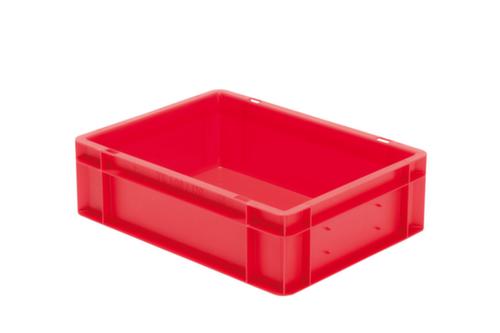 Euronorm-Stapelbehälter Wände + Boden geschlossen, rot, Inhalt 10 l