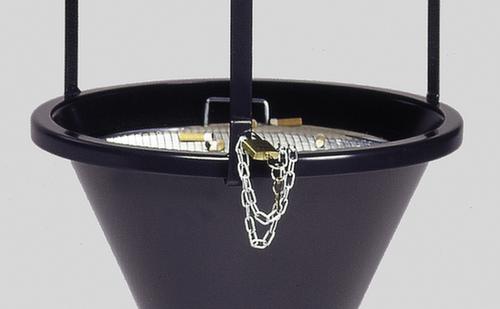 Standascher mit Dach, RAL7021 Schwarzgrau