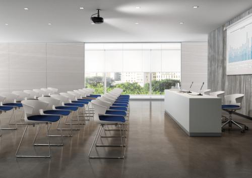 Quadrifoglio Kunststoffschalenstuhl COVE mit Kufengestell, grün